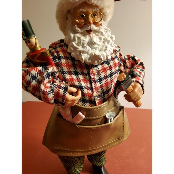 Handcrafted "Workshop Santa" (11" Tall) Figurine - Picture 4 of 4